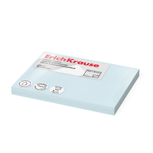Picture of EK STICKY NOTES 100X75MM BLUE